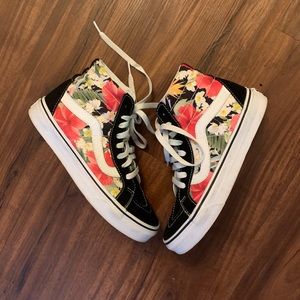 Floral Vans Skate Hi’s